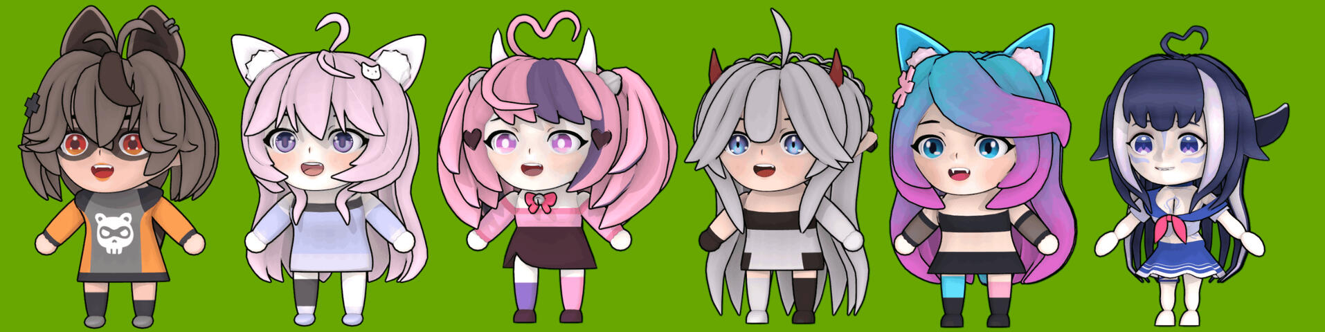 Fanart 3D Models of Vtubers