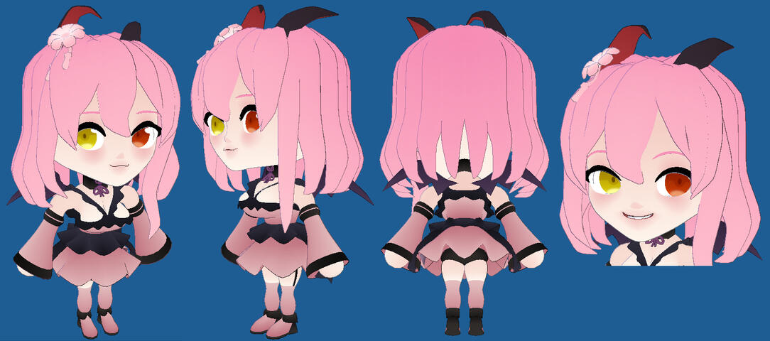 Rigged Vtuber Model for Tasha Higuchi (@kalmiasugi)