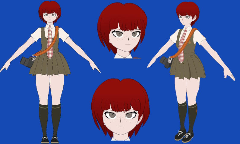 Danganronpa VRChat Avatar for SHSL Pullahoko (@pullahoko)