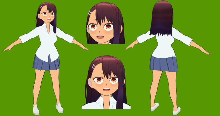 Fanart 3D Model of Nagatoro