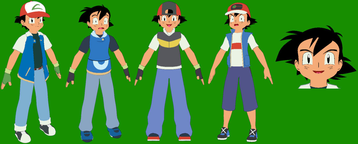 Rigged VRChat Avatar based on Ash Ketchum