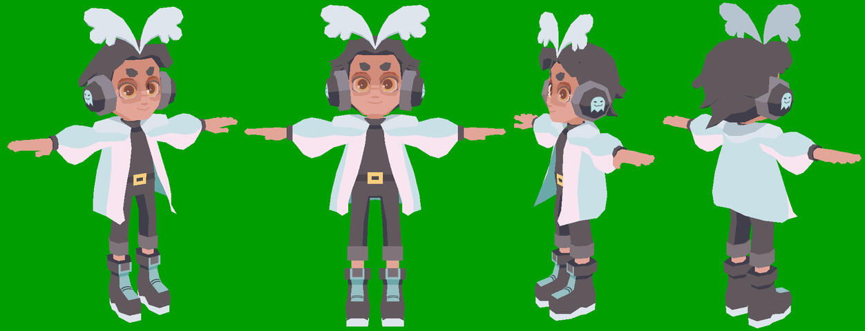 Retro Low-Poly Vtuber Model for Flyann (@flyann_)