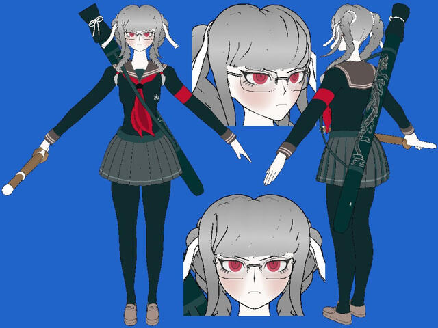 Danganronpa VRChat Avatar for SHSL Pullahoko (@pullahoko)