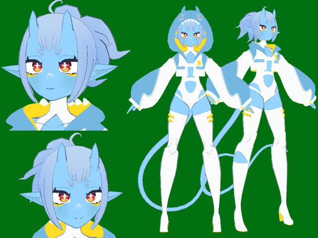 3D Vtuber Model for Kuu (@KuuTuber)